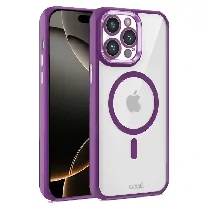 Cool housing for iphone 16 pro magnetic violet edge