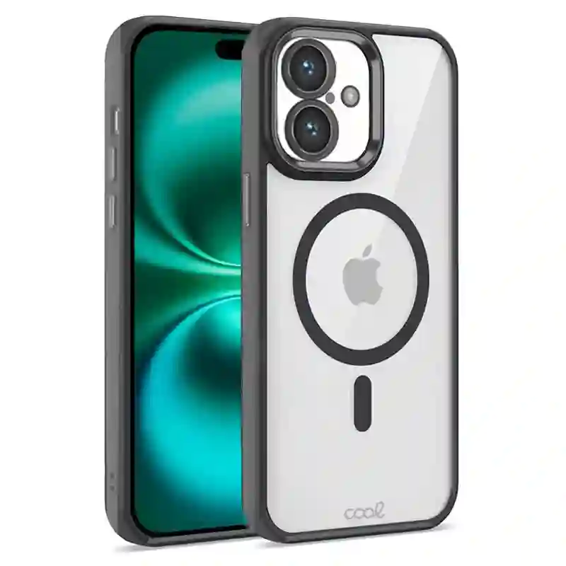 Cool housing for iPhone 16 Plus magnetic black border