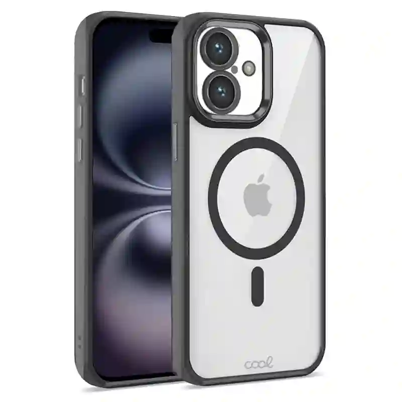 Cool housing for iPhone 16 magnetic black border