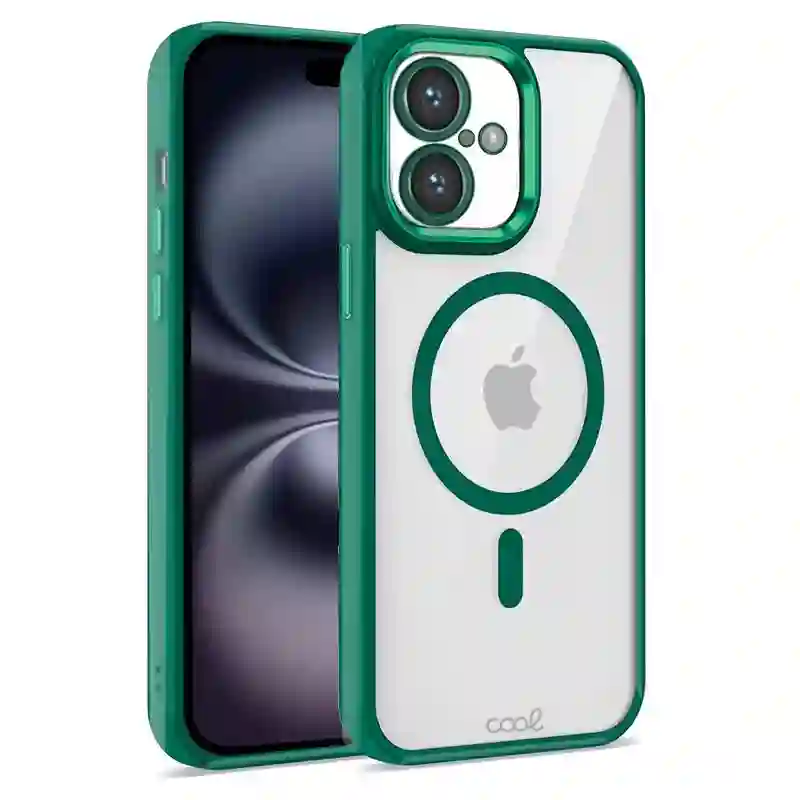 Cool housing for iphone 16 magnetic green borders