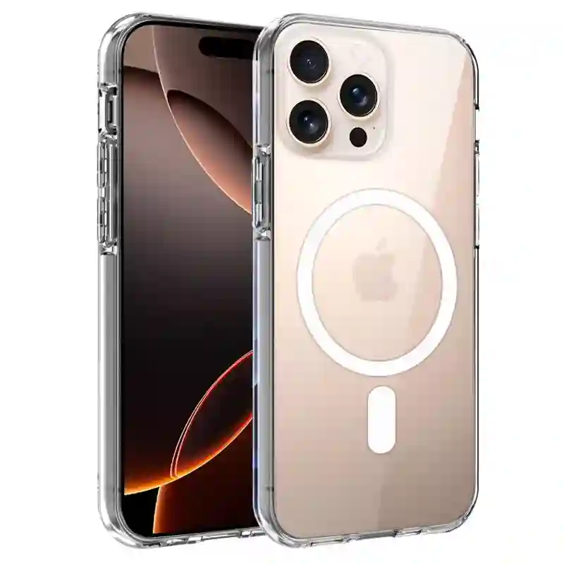 Cool housing for iPhone 16 pro max transparent magnetic
