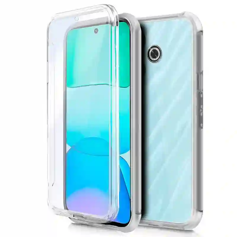3D silicone cool cover for Xiaomi Redmi 13 / Little M6 (TRANSPARENT FRONT + REAR)