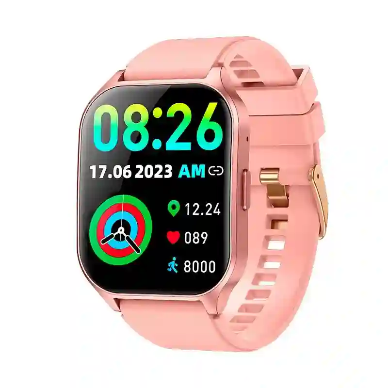 Smartwatch Cool AMOLED CURVED SILICONA ROSA (calls, health, sport) screen