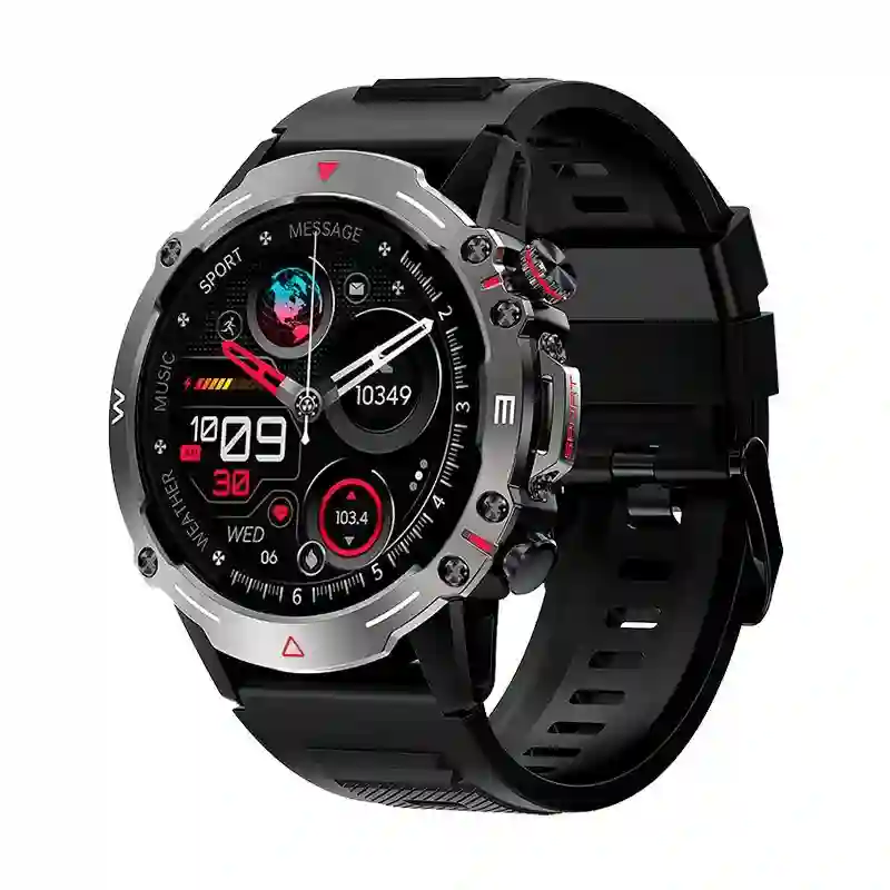 Smartwatch Amoled Cool Adventure Silicone Black (calls, health ...)