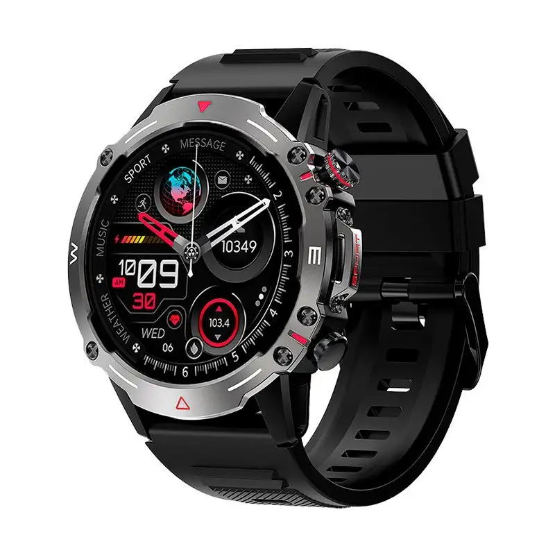 Smartwatch Amoled Cool Adventure Silicone Black (calls, health ...)
