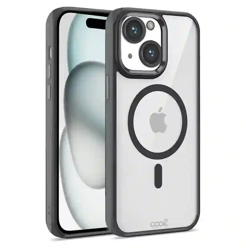 Cool housing for iphone 15 magnetic black border