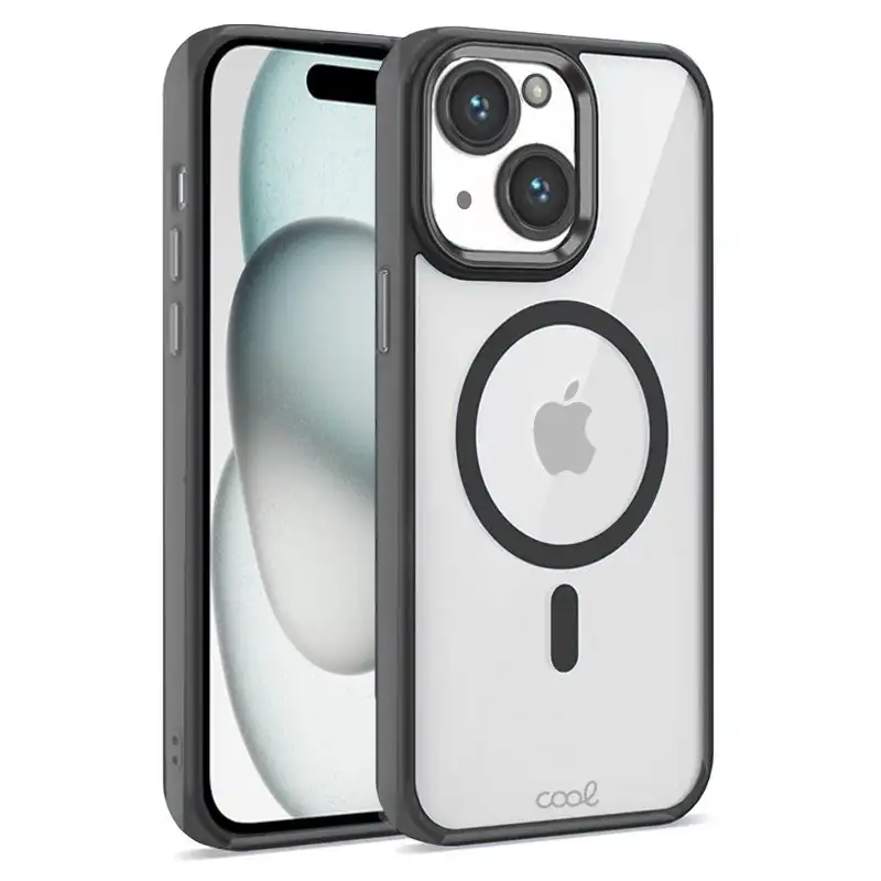 Cool housing for iphone 15 magnetic black border
