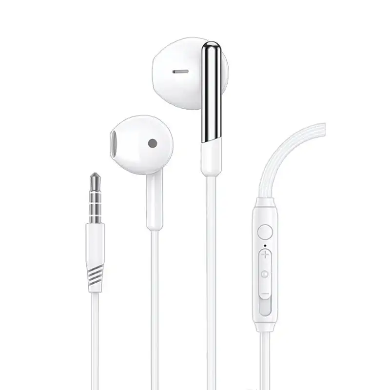 Headphones 3.5 mm Cool Care Stereo with Micro Blanco