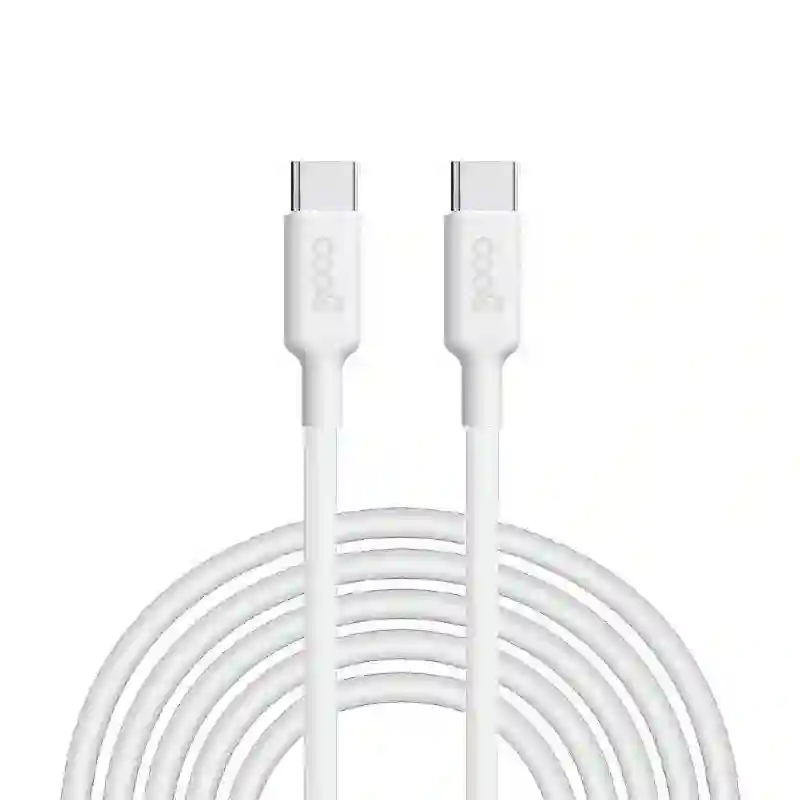 Cable USB Compatible COOL Universal TIPO-C a TIPO-C (3 metros) Blanco 3 Amp
