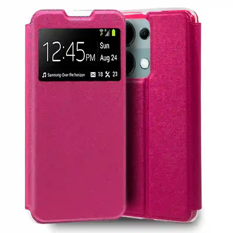 Funda COOL Flip Cover para Xiaomi Redmi Note 13 Pro / Poco M6 Pro Liso Rosa
