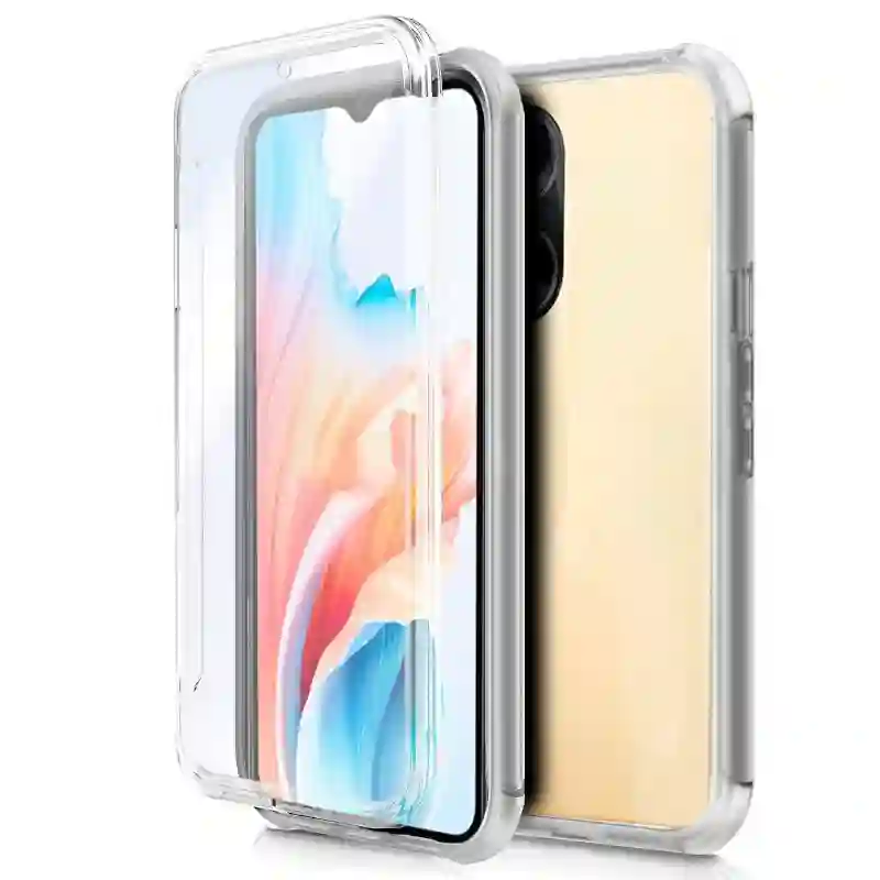3D silicone cool cover for OPPO A18 / A38 (TRANSPARENT FRONT + REAR)