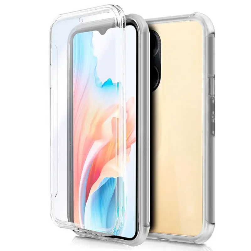 3D silicone cool cover for OPPO A18 / A38 (TRANSPARENT FRONT + REAR)