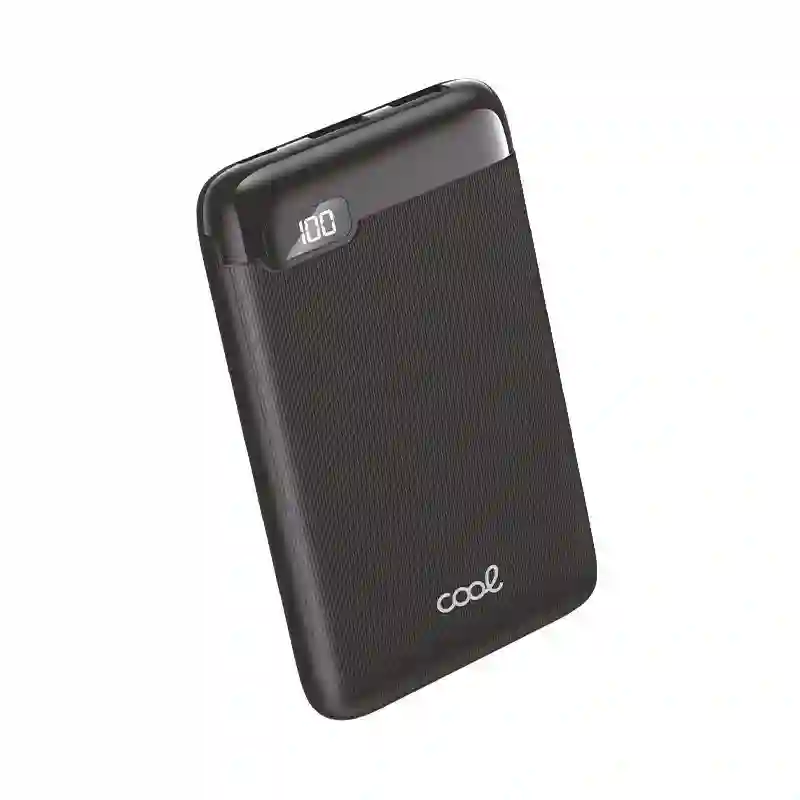 Bateria Externa Power Bank 5000 mAh Display COOL 10W Negro