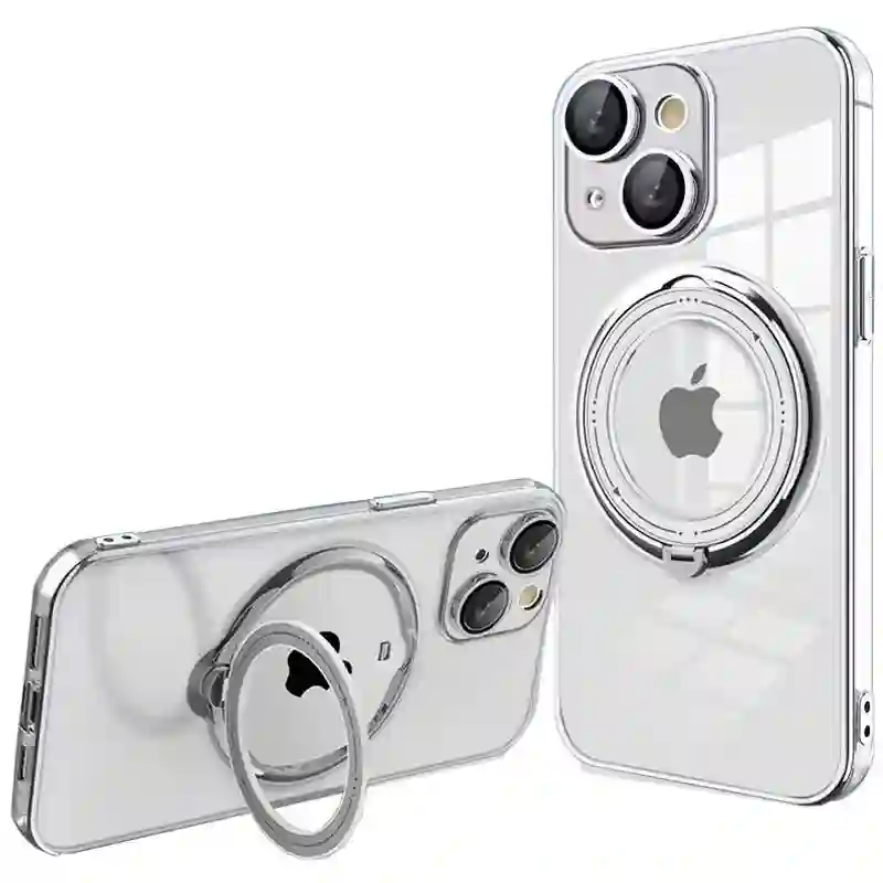 Cool housing for iphone 14 magnetic gray ring
