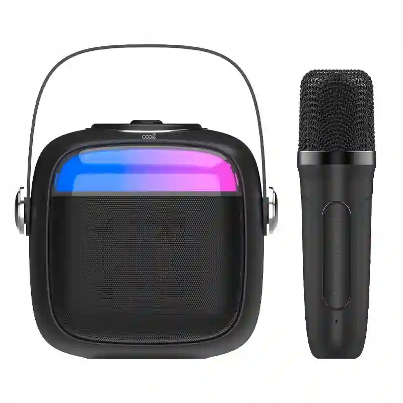 Universal Bluetooth Speaker 6w Cool Mini Karaoke + 1 Black Microphone
