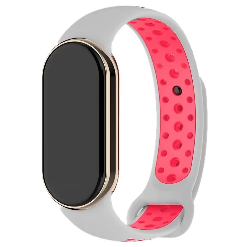 Cool Correa for Xiaomi Smart Band 8 / Band 9 Sport Gray-Rosa