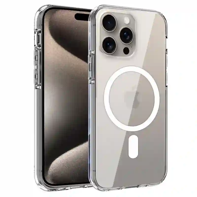 Cool housing for iPhone 15 pro max Magnetic transparent