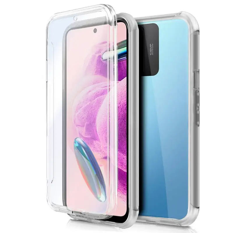 3D silicone cool cover for Xiaomi Redmi Note 12s (front transparent + rear)