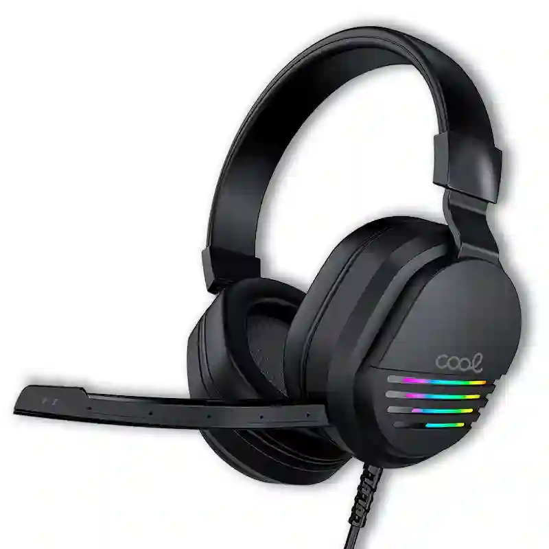 Stereo PC / PS4 / PS5 / Xbox Gaming Cool Nitro headphones with Adapt. Audio + lighting