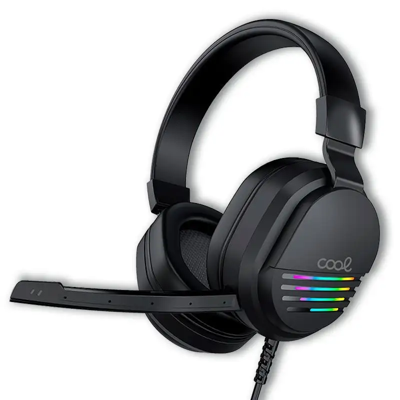 Stereo PC / PS4 / PS5 / Xbox Gaming Cool Nitro headphones with Adapt. Audio + lighting