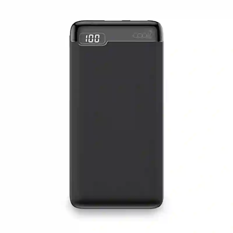 Universal External Battery Power Bank 10,000 mAh (2 x usb / 2a) Cool Slim Black