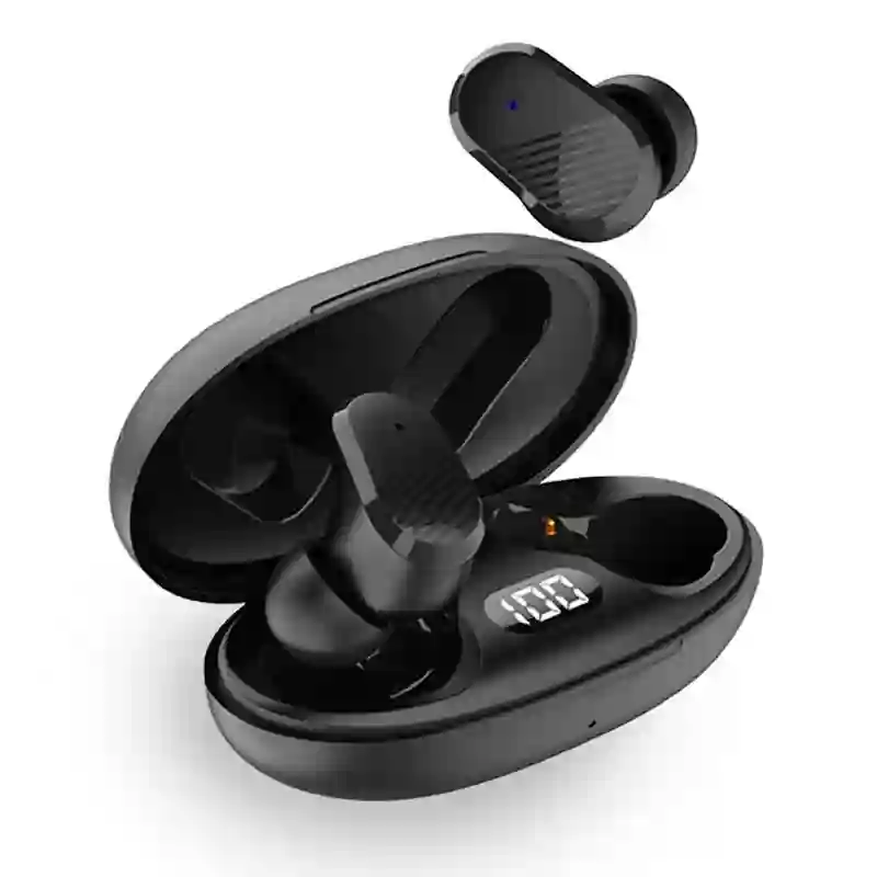 Stereo Bluetooth Dual Pod Earbuds Cool Feel Negro headphones