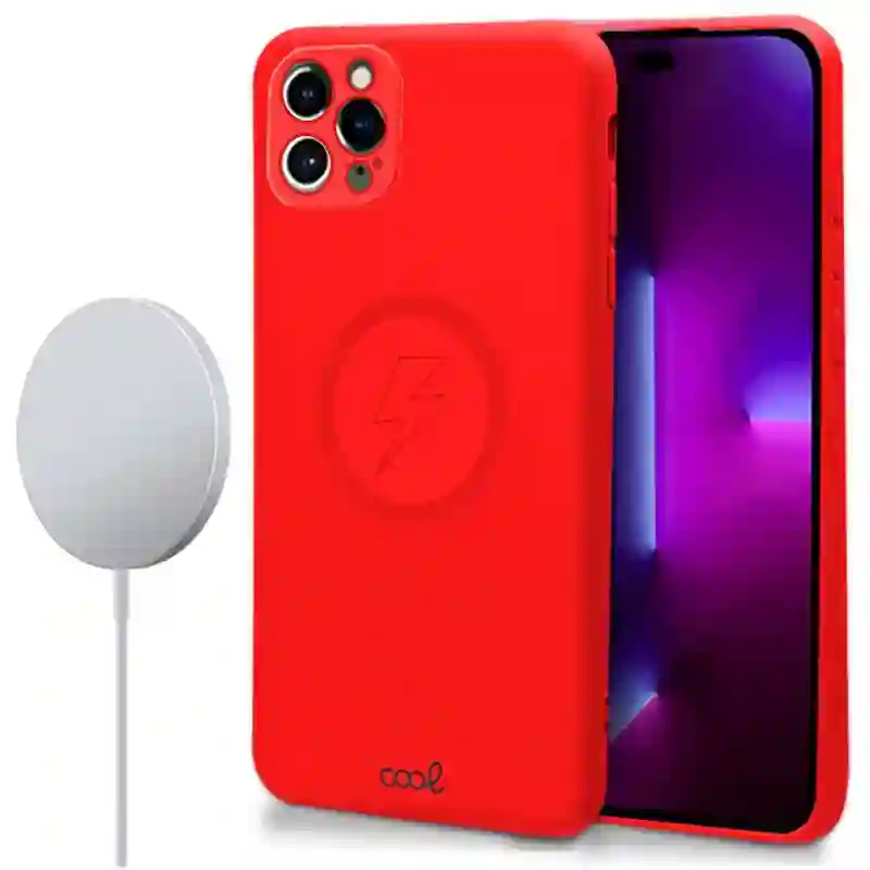 Cool housing for iphone 14 pro magnetic red cover
