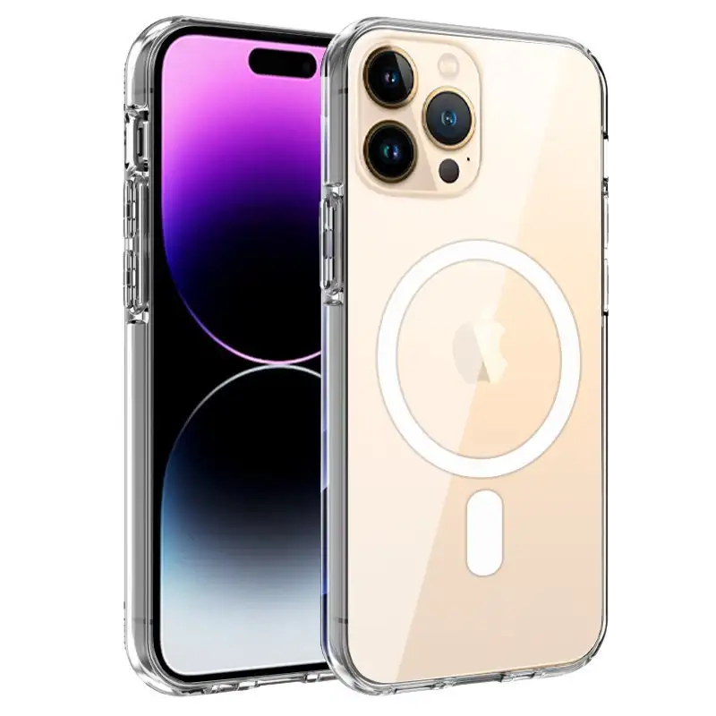 Cool housing for iPhone 14 pro max Magnetic transparent