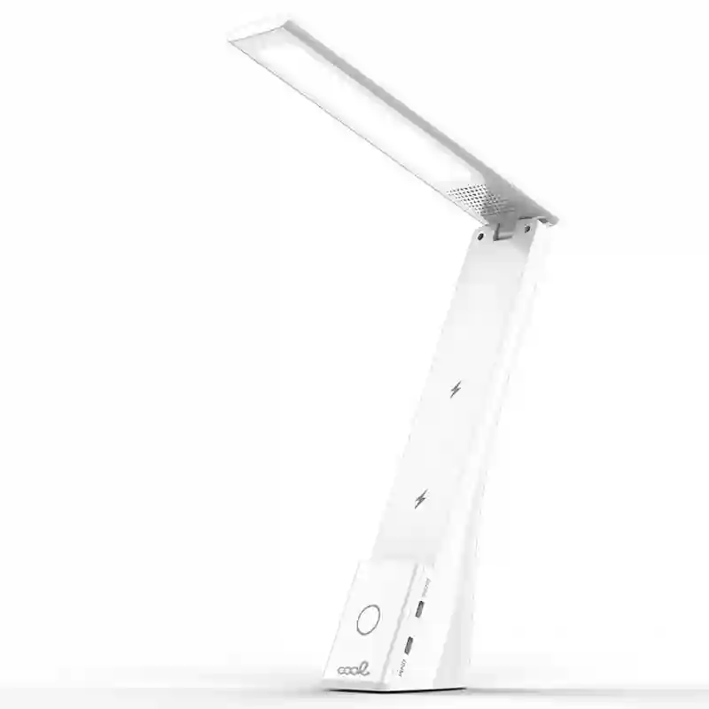 LED lamp with cool compact wireless bubric base