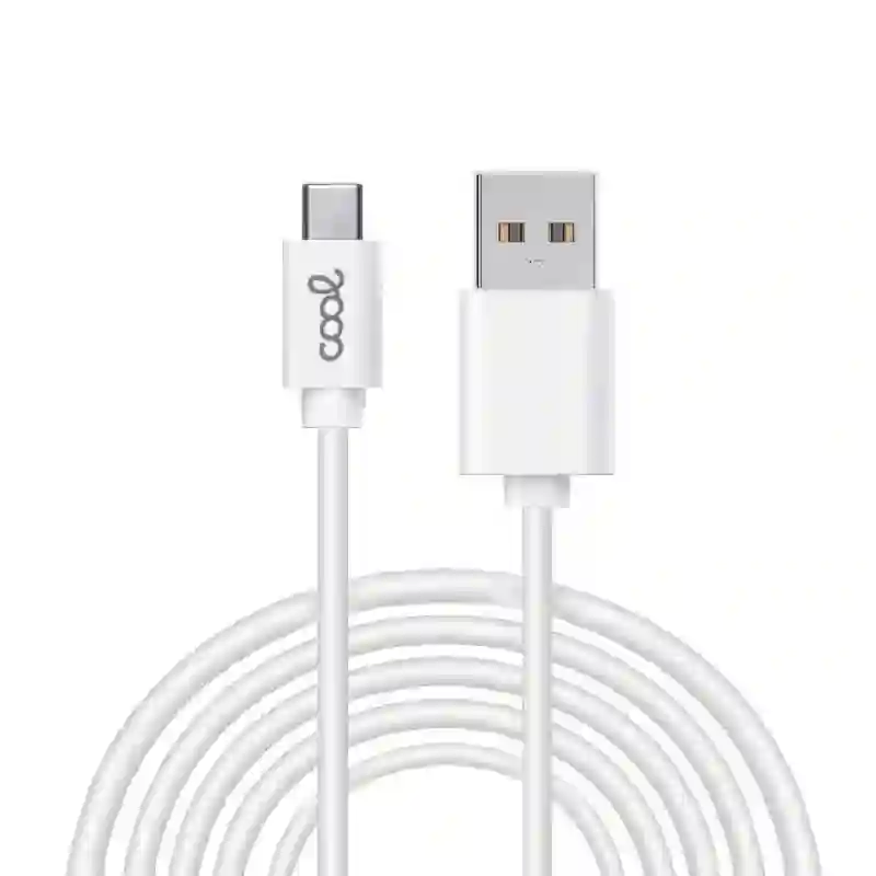 USB Cable Compatible Universal Cool Type-C (3 meters) White 2.4 AMP