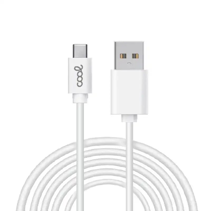USB Cable Compatible Universal Cool Type-C (3 meters) White 2.4 AMP