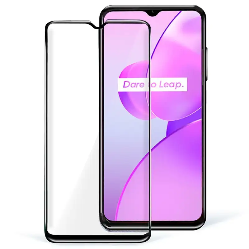 Cool tempered glass screen protector for Realme C31 / C35 / C30 / C33 / OPPO A17 (Full 3D)
