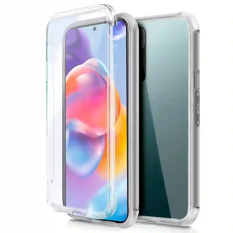 3D silicone cool case for Xiaomi Redmi Note 11 Pro Plus 5g (TRANSPARENT FRONT + REAR)