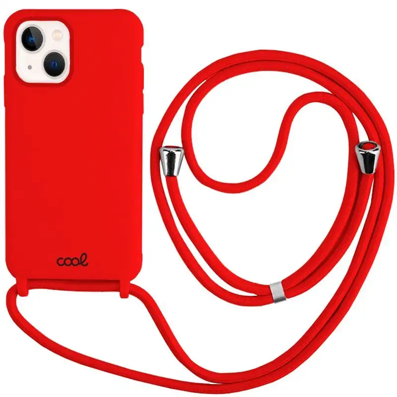 Cool housing for iphone 13 mini red smooth cord