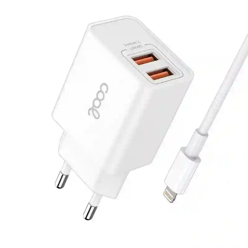 Network for iphone Cool 2 x USB + Lightning cable 1.2m (2.4 AMP)