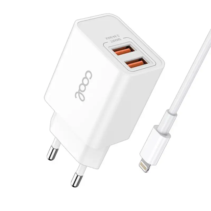 Network for iphone Cool 2 x USB + Lightning cable 1.2m (2.4 AMP)