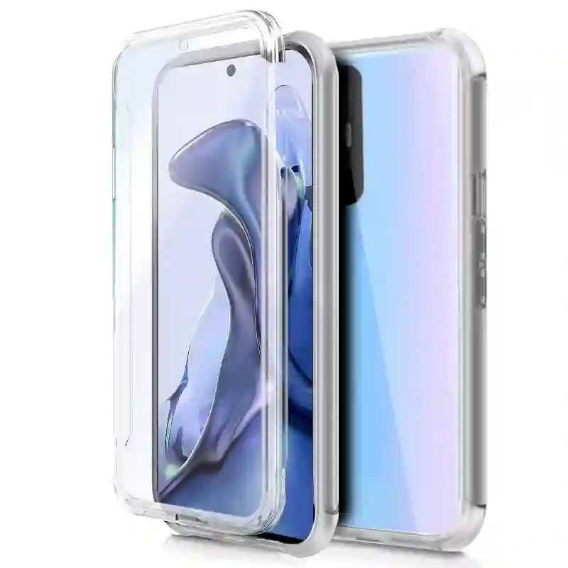 3D silicone cool cover for xiaomi 11t / 11t pro (front transparent + rear)