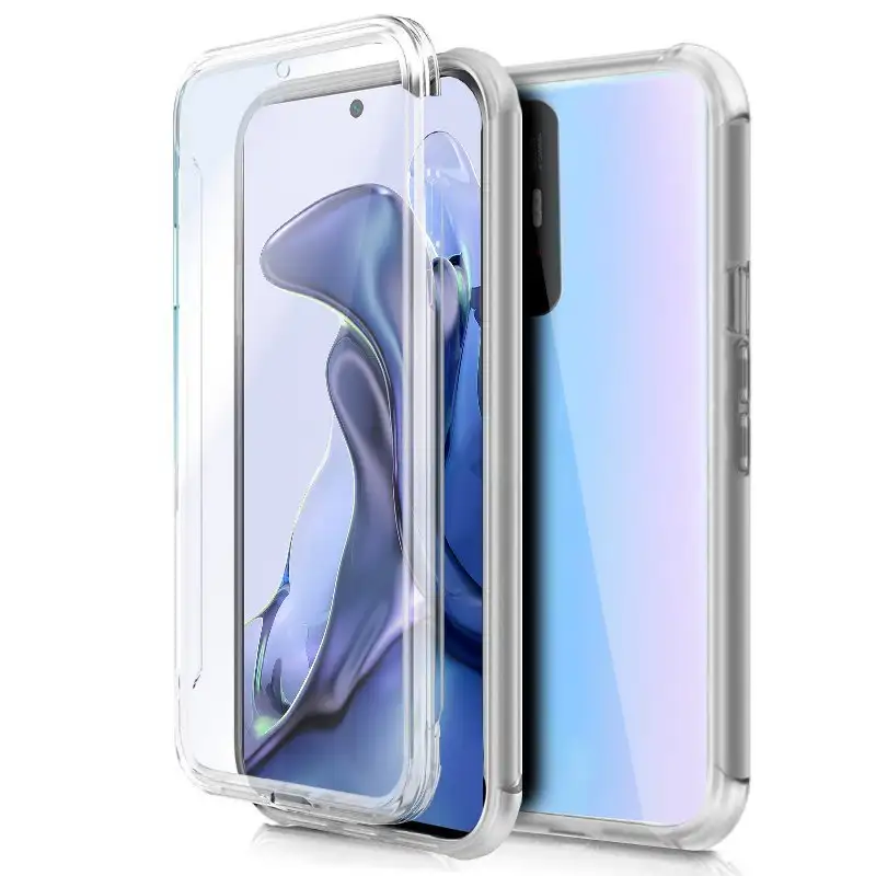 3D silicone cool cover for xiaomi 11t / 11t pro (front transparent + rear)
