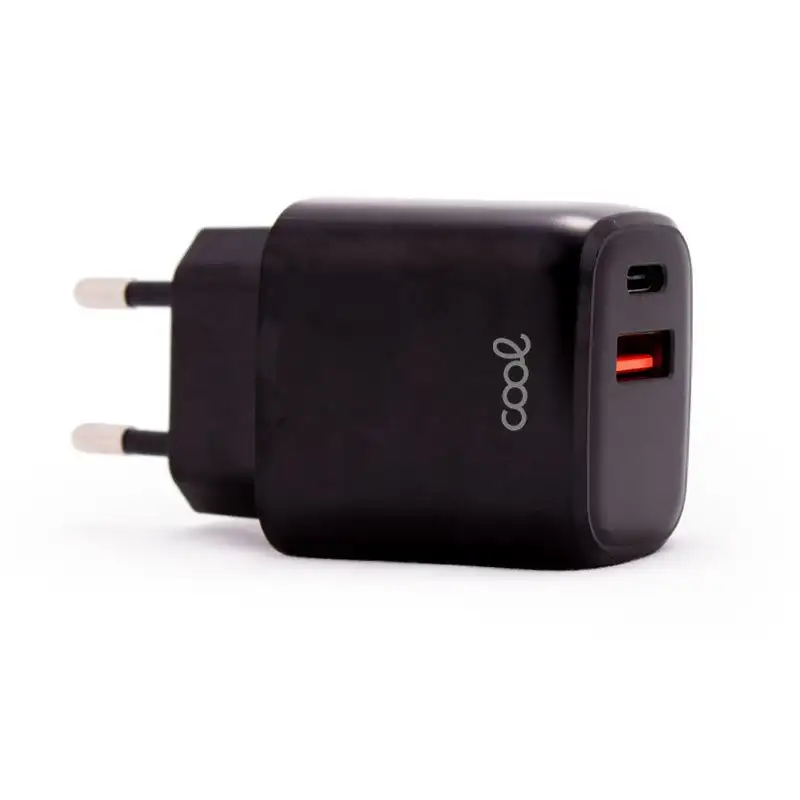 Universal Fast Charger (PD) Dual Type-C / USB Cool (20W) Black Network Loader (20W)