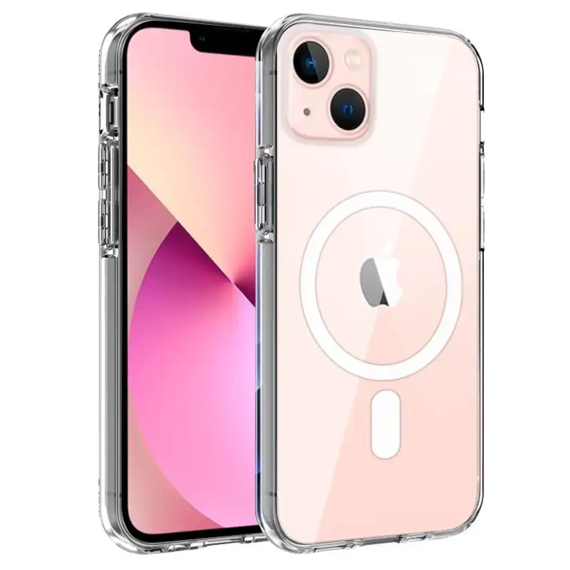 Cool housing for iPhone 13 Transparent magnetic
