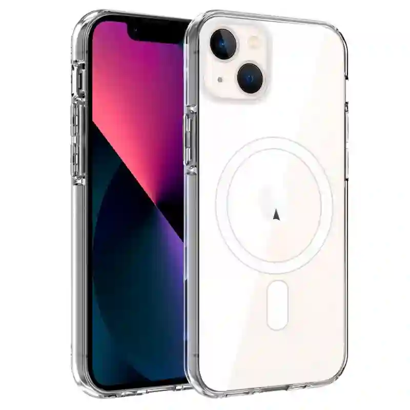 Cool housing for iPhone 13 Transparent magnetic mini