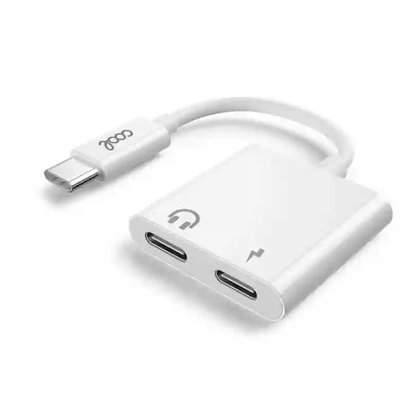 USB Dual Adapter Type-C (headphones + load) Digital Cool