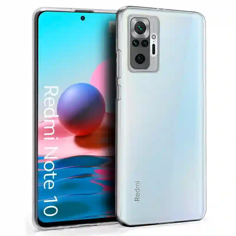 Cool Silicone Cool for Xiaomi Redmi Note 10 / Note 10s / Little M5S (Transparent)