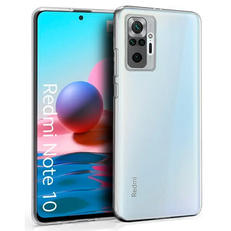 Cool Silicone Cool for Xiaomi Redmi Note 10 / Note 10s / Little M5S (Transparent)
