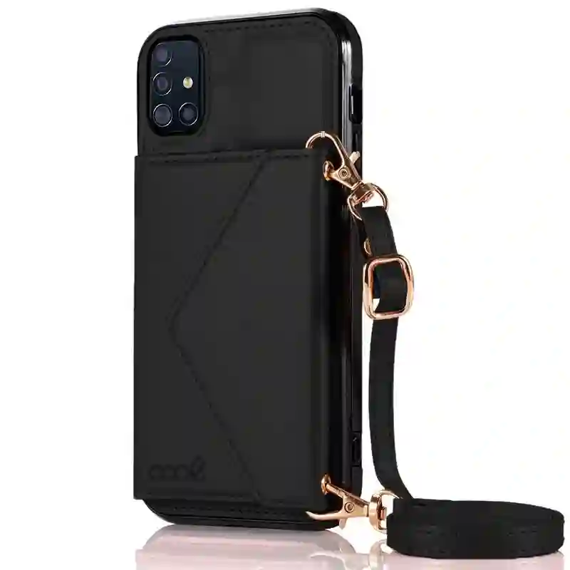 Cool housing for Samsung A515 Galaxy A51 Black Wallet Pendant