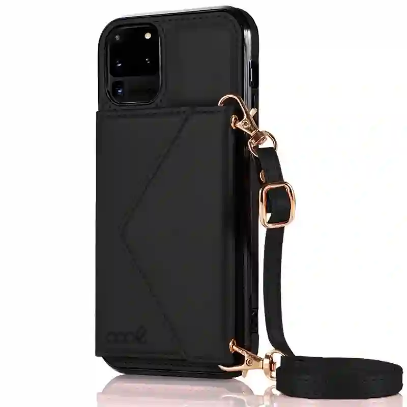 Cool housing for Samsung G988 Galaxy S20 Ultra 5g Black Wallet Pendant