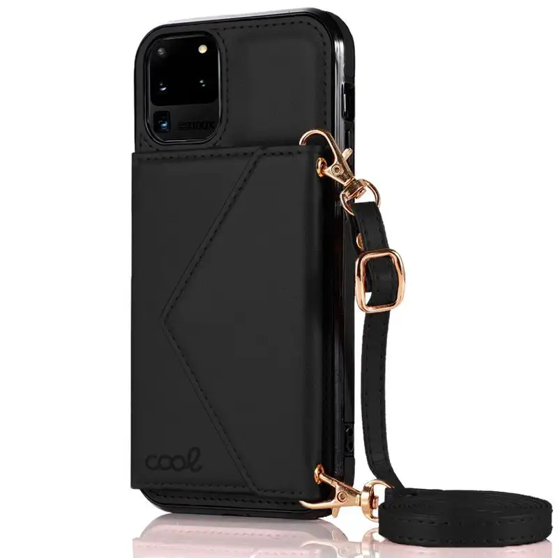 Cool housing for Samsung G988 Galaxy S20 Ultra 5g Black Wallet Pendant