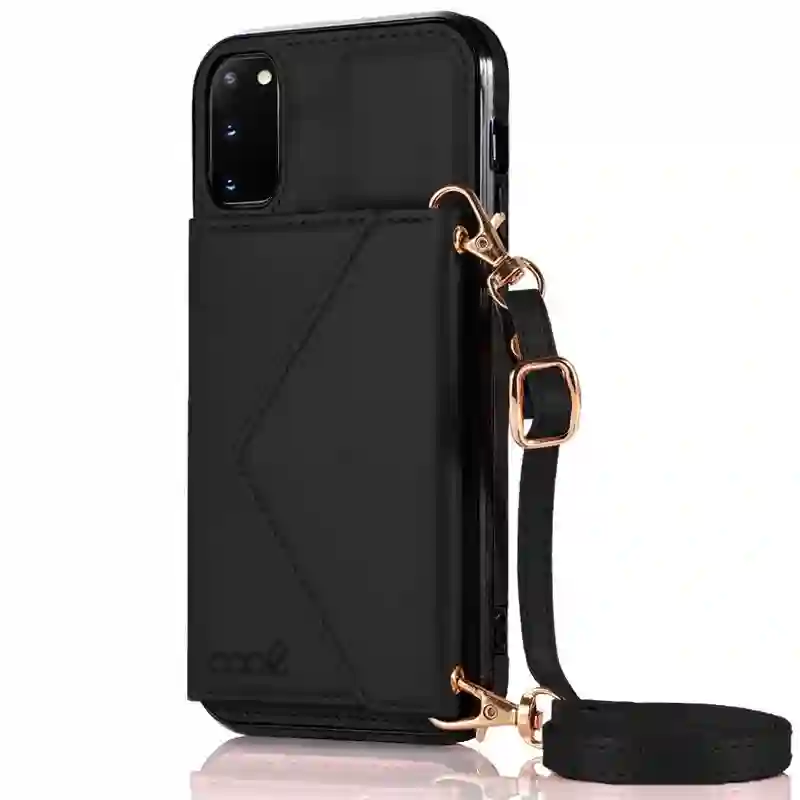 Cool housing for Samsung G980 Galaxy S20 Black Wallet Pendant