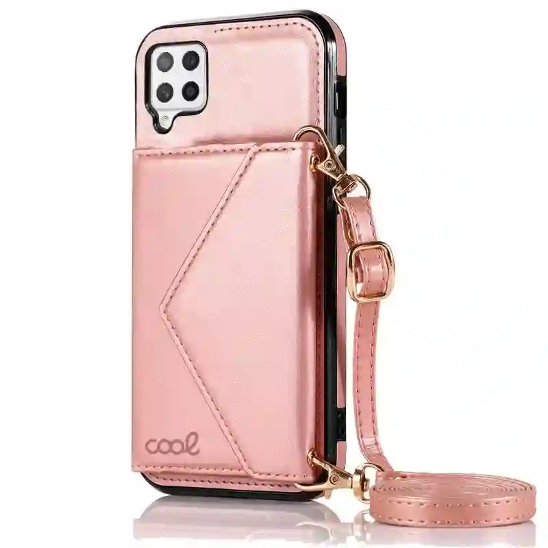 Cool housing for Samsung A426 Galaxy A42 5g Wallet pink pendant