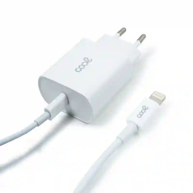 Iphone Cool Network Charger Type -C input PD + Cable Type C - Lightning 1.2 meters (20W)